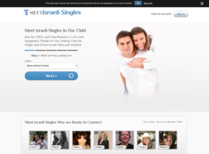 Meet Israeli Singles Homepage Image